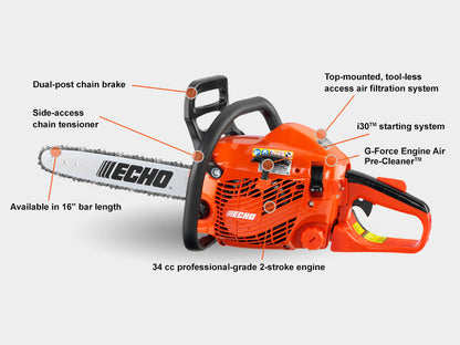 Echo CS352 Chainsaw — 34.0cc, 16" Bar | CLEARANCE