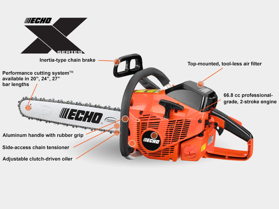 Echo CS680 Pro Series Chainsaw — 66.7cc, 20" Bar | CLEARANCE