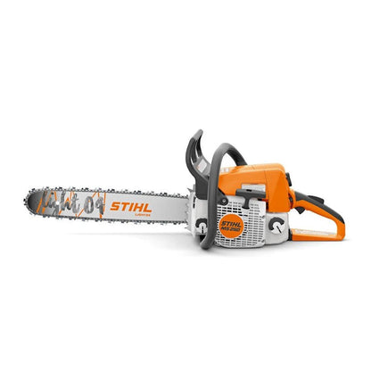 Stihl chainsaw on a white background