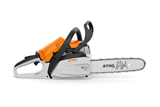 Stihl chainsaw on a white background