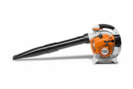 Stihl leaf blower on a white background