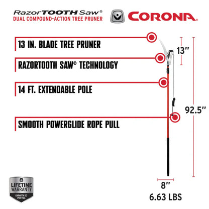 Corona TP 6870 Dual Compound Action Tree Pruner
